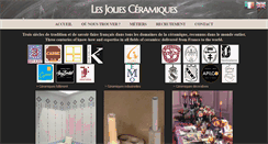 Desktop Screenshot of jolies-ceramiques.com