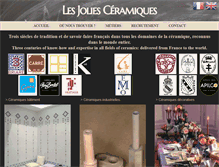 Tablet Screenshot of jolies-ceramiques.com